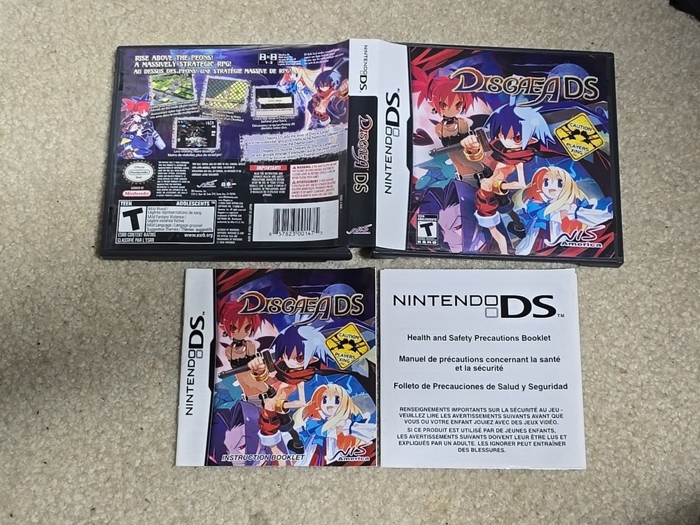 Disgaea DS Case And Manual ONLY