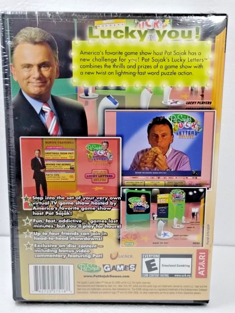 Pat Sajak's Lucky Letters Deluxe (PC, 2007)