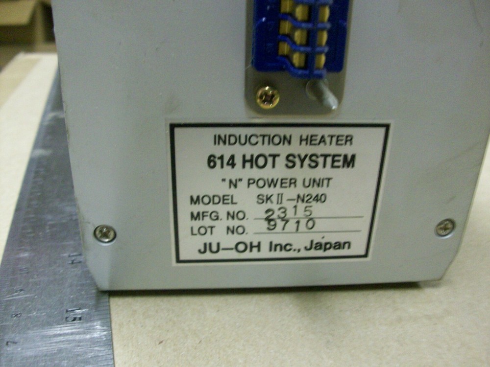 JU-OH SKII-N240 CONTROLLER 614 HOT RUNNER SYSTEM "N" POWER UNIT