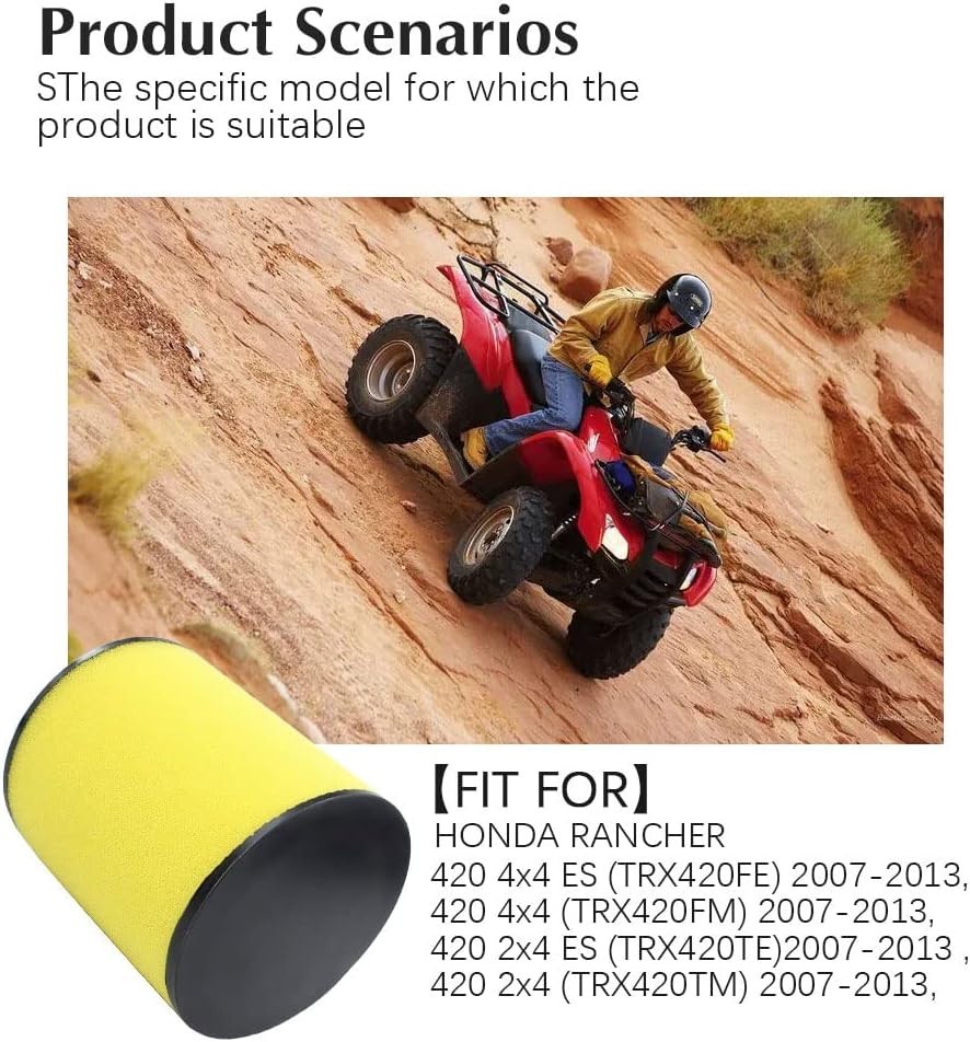 Optimize Engine Performance with Honda Rancher 420 Air Filter - 5.13" Size