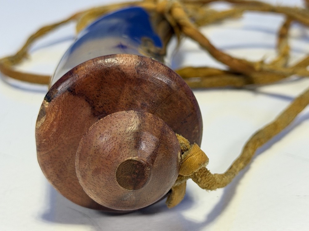 Vintage Powder Horn w/ Leather Strap