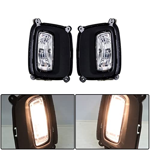 2-Pack Front Fog Light Assembly Driver and Passenger Side Replacement for So