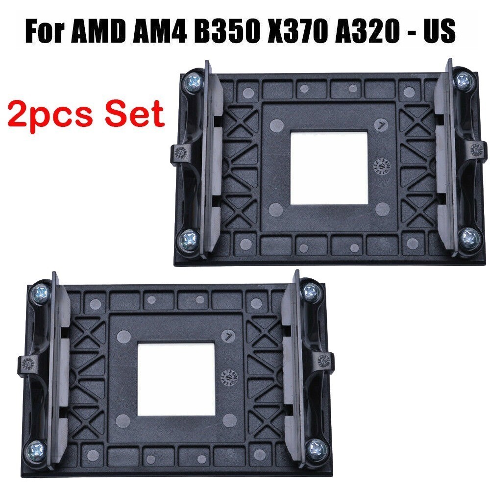 2PCS For AMD AM4 B350 X370   Socket CPU Cooling Mounting Bracket & Bracket Base
