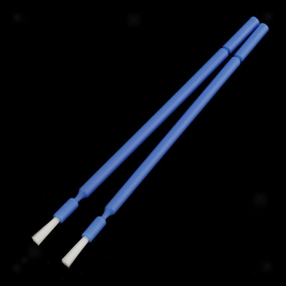 100 Pcs/Pack Dental Disposable Single End Brush Micro Applicator Bendable Blue