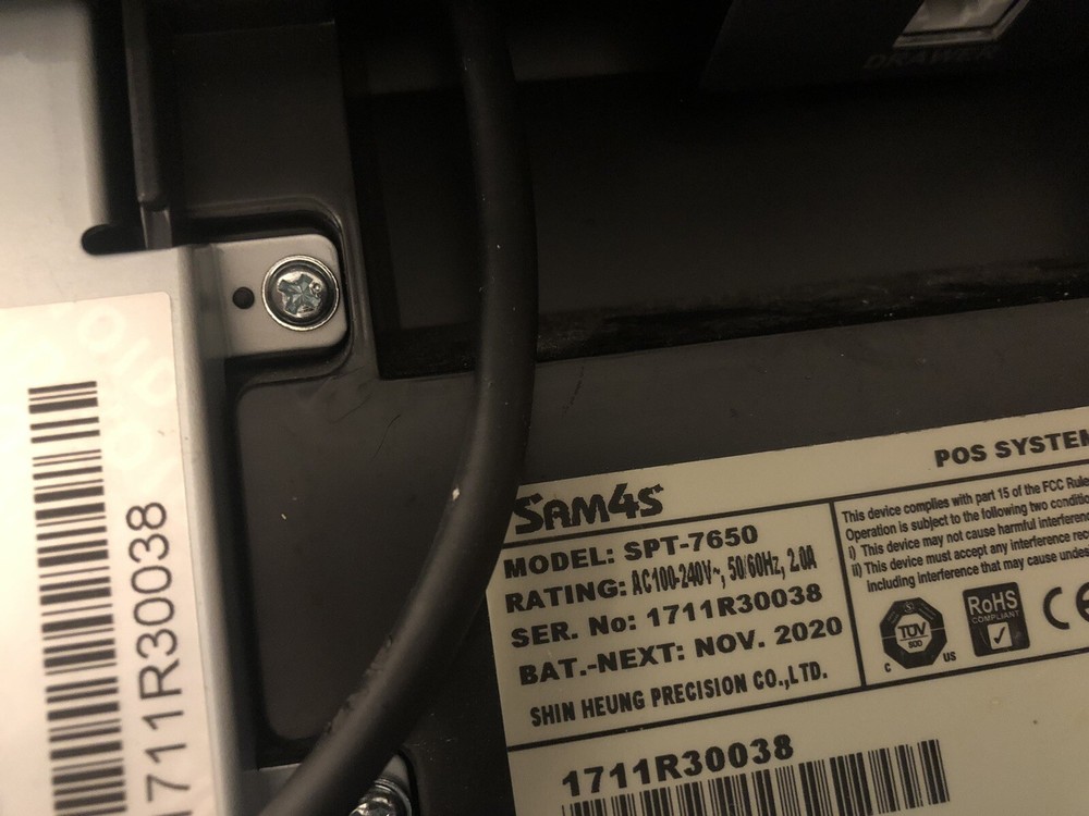 SAM4S SPT-7650 POS Touchscreen Terminal