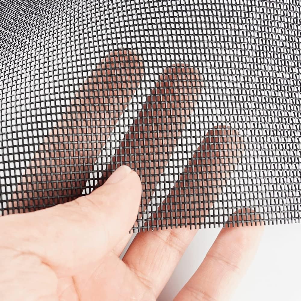 59x200" Pet Proof Window Screen Mesh Roll Replacement,Charcoal,Scratch Resistant