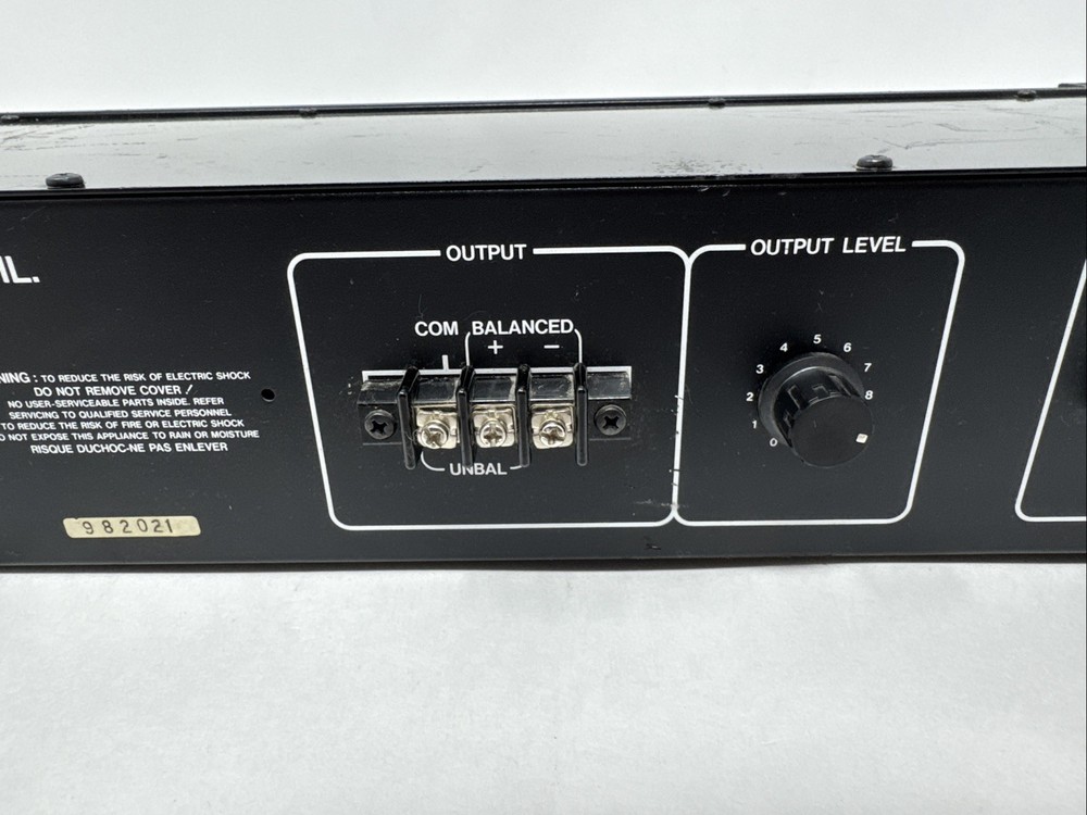 RAULAND MODEL 6431 1/3 OCTAVE EQUALIZER