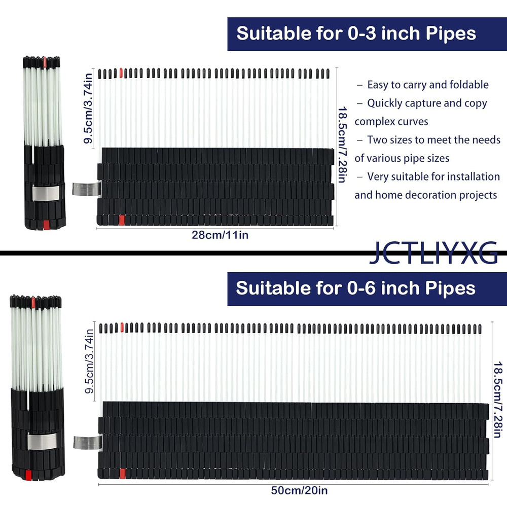 Multi Surface Pipe Profiling Tool, Pipe Cutting Template Multi Functional Shape