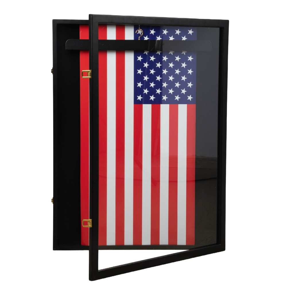 Sports Jersey Frame Box Display Case Rack Frame Locable Baseball Shadowbox Black