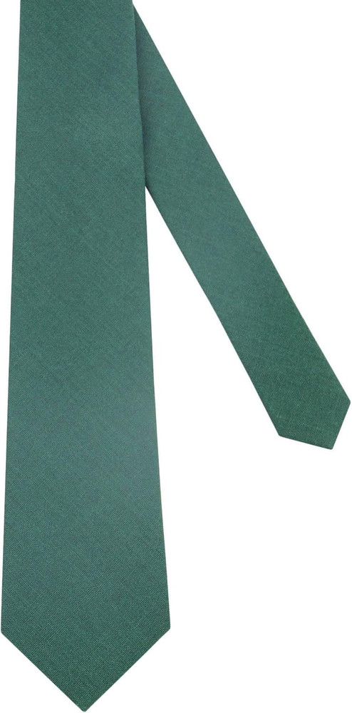 Mens Solid Linen Ties - Regular Width Pattern Necktie for Men