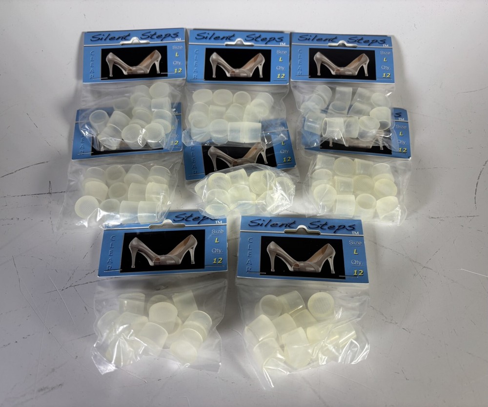 Silent Steps Heel Tips Large Clear Bundle
