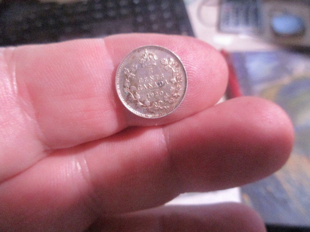 Canada - 1920 Silver Five Cent - George V - 07272201