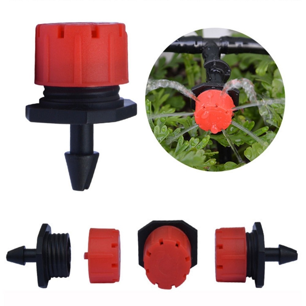 Professional 100pc Drip Emitters - 360° Adjustable for Complete Watering Control