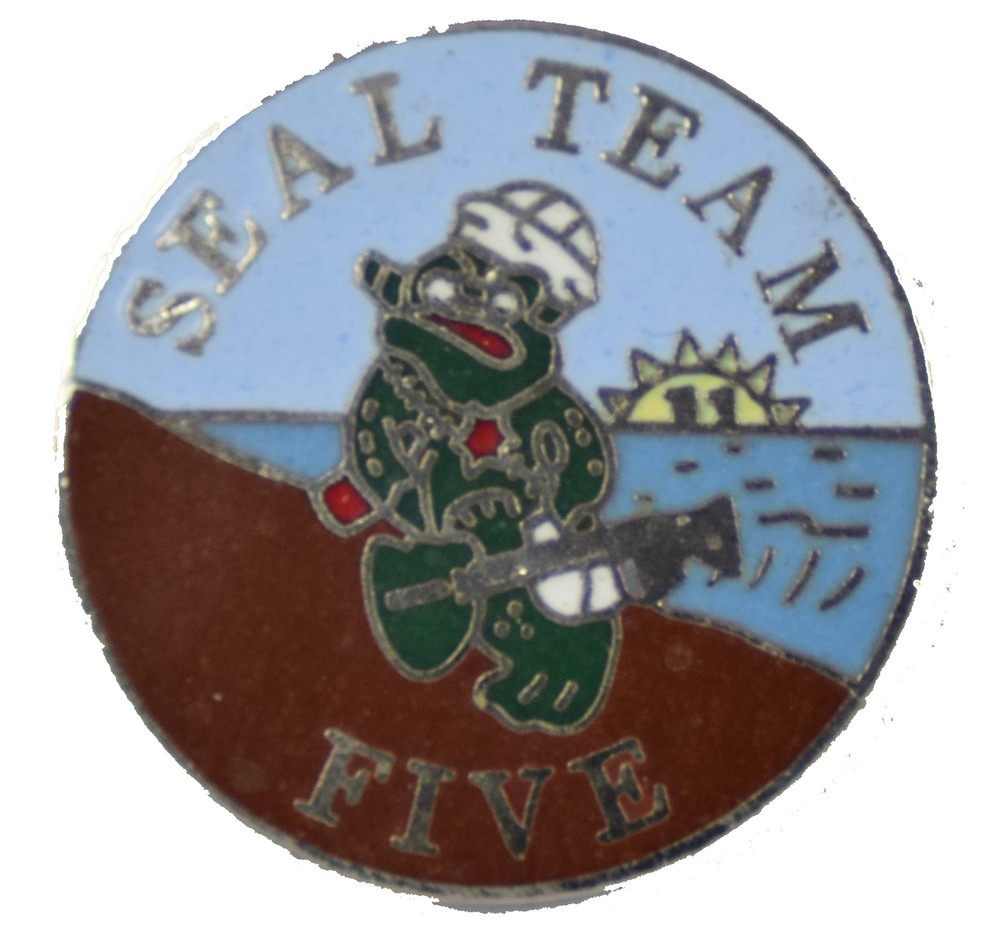 SEAL TEAM 5 HAT PIN