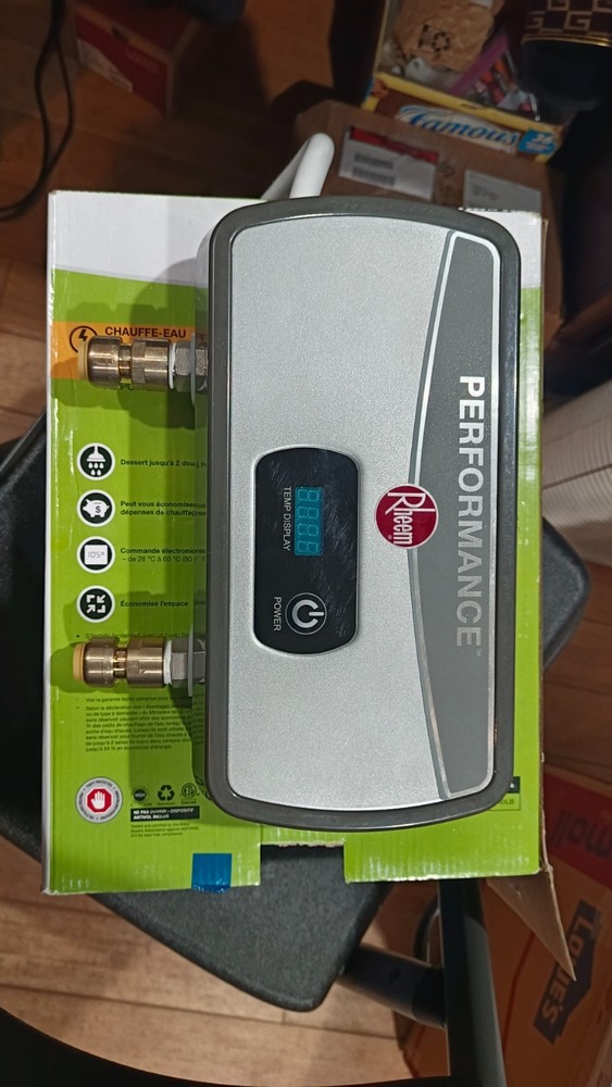 Rheem RETEX-06 6 kW 1.0 GPM Electric Tankless Water Heater - Gray