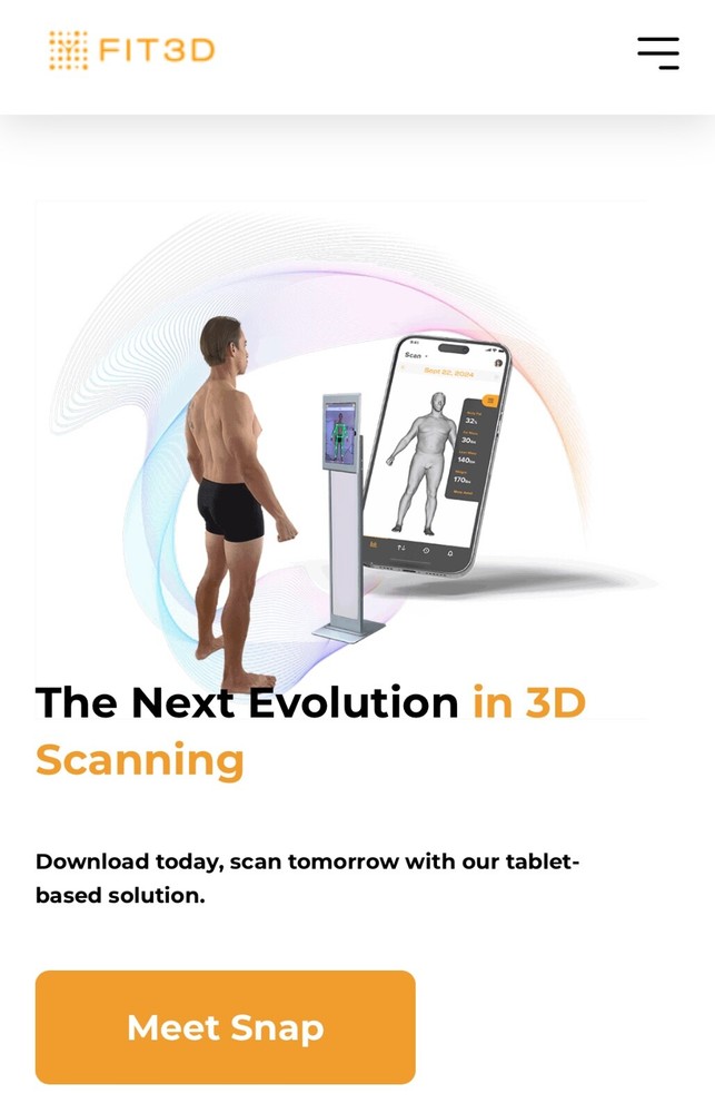 White Fit 3D Pro Body Scanner