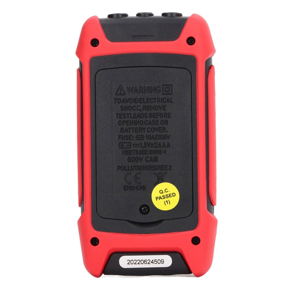 Digital Multimeter Anti Burning Automatic LCD Backlit NCV Volt Amp Meter FEI