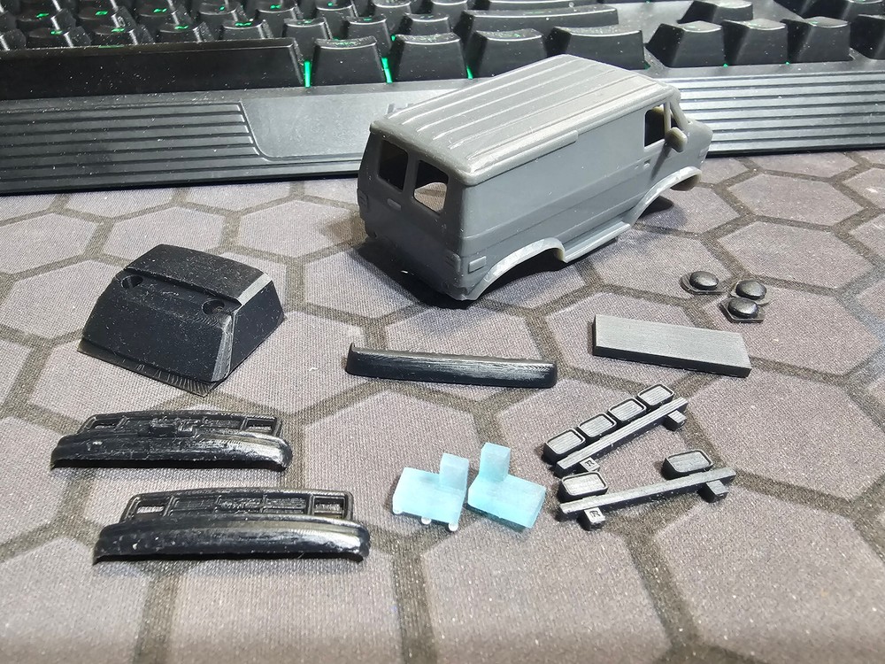Schaper Stomper Custom Resin Printed GMC panel Van