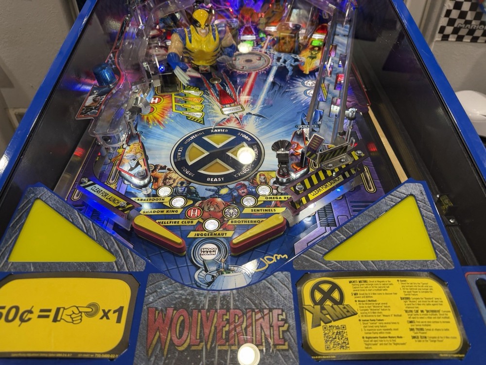 pinball machine Xmen Le Wolverine, extremely Rare
