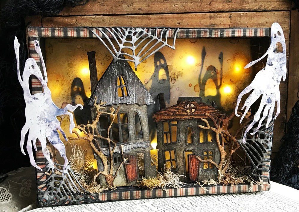 Sizzix Thinlits Frightful Things #664209 17pk set Retail $24.99 Tim Holtz