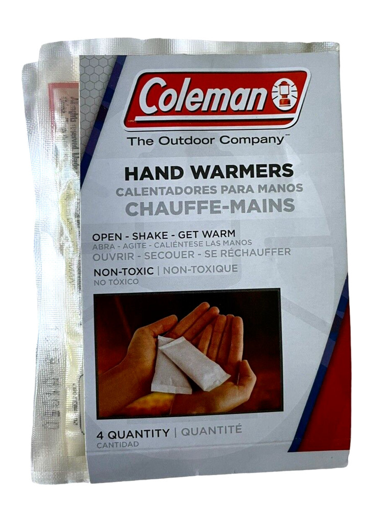 Disposable Hand Warmers - Open & Shake - Coleman 4 Count