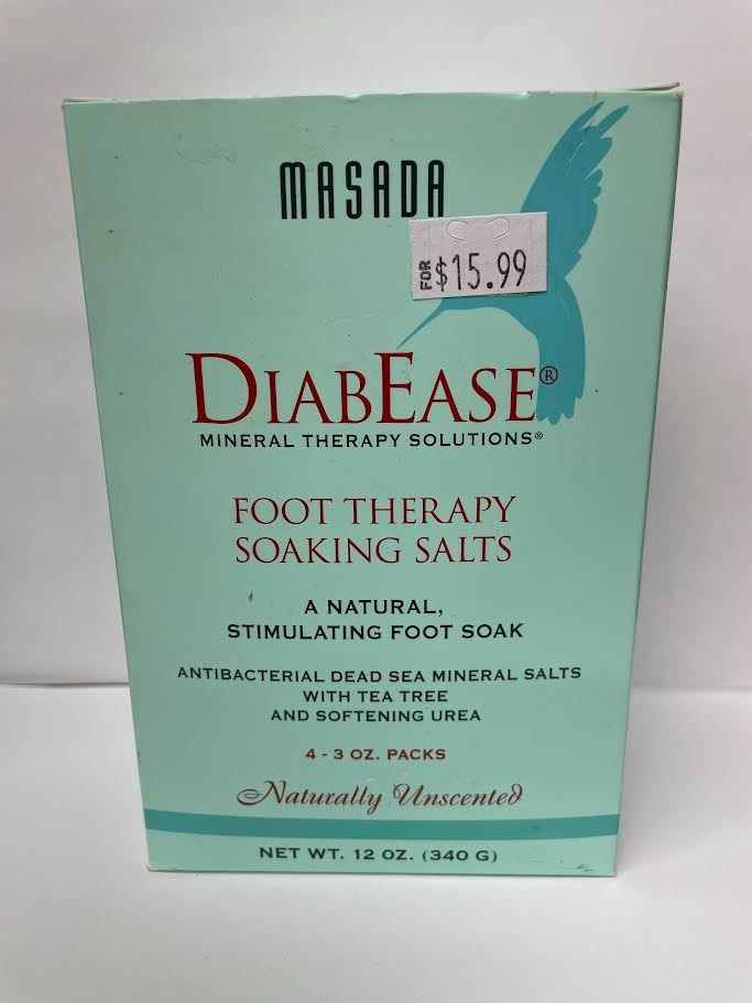 masada diabease foot therapy soaking salts 12oz