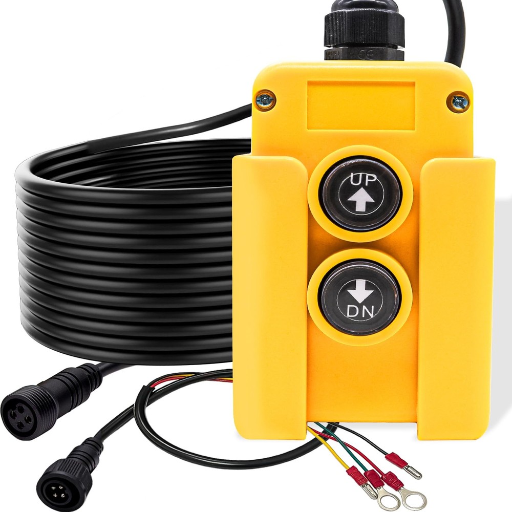 4 Wire Dump Trailer Remote Control Switch 12V DC Up Down Switch for Double Ac...