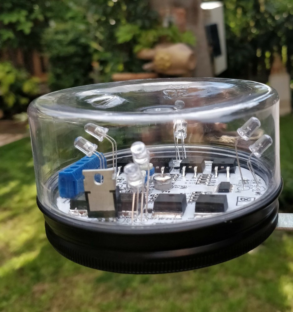 Jar Dome Enclosure Dual Single Axis PV Solar Sun Tracking 12VDC DIY Controller