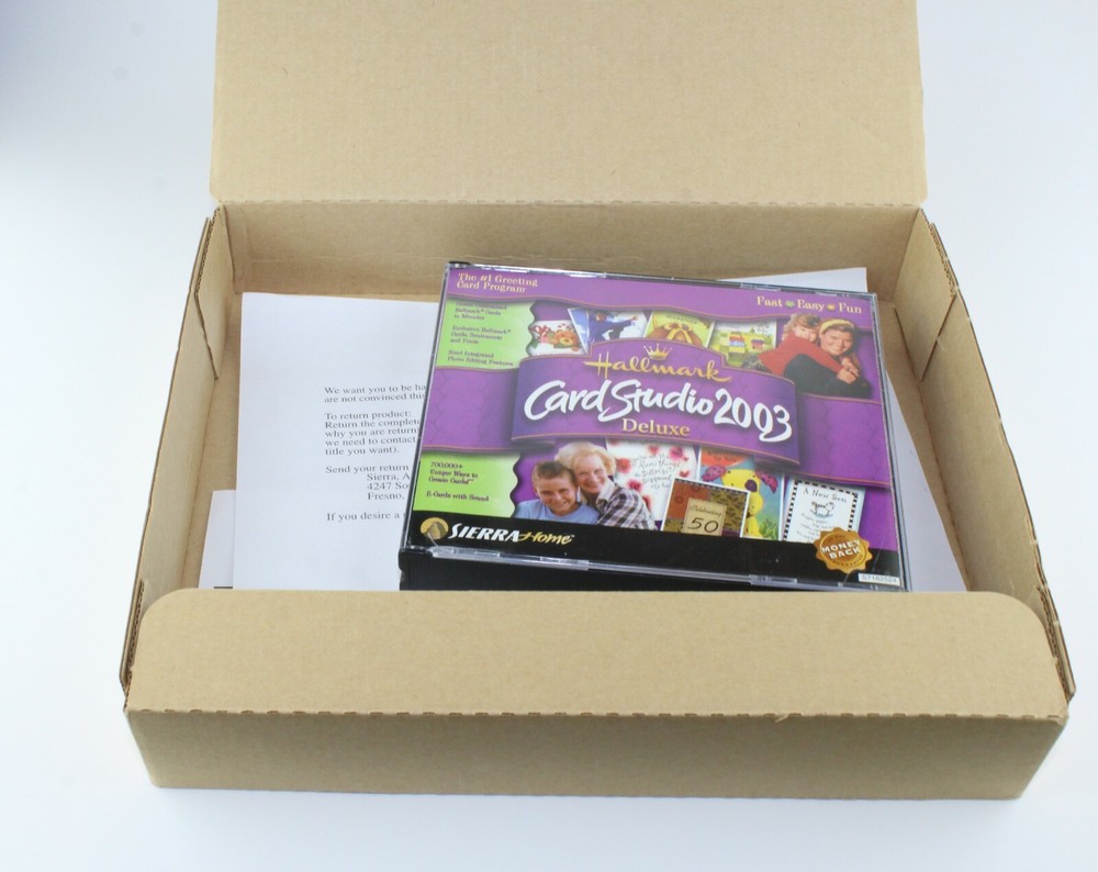 Hallmark Card Studio Deluxe 2003 Windows 98 XP Software