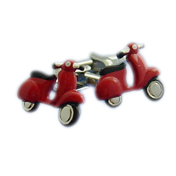 High Quality Red Moped Cufflinks