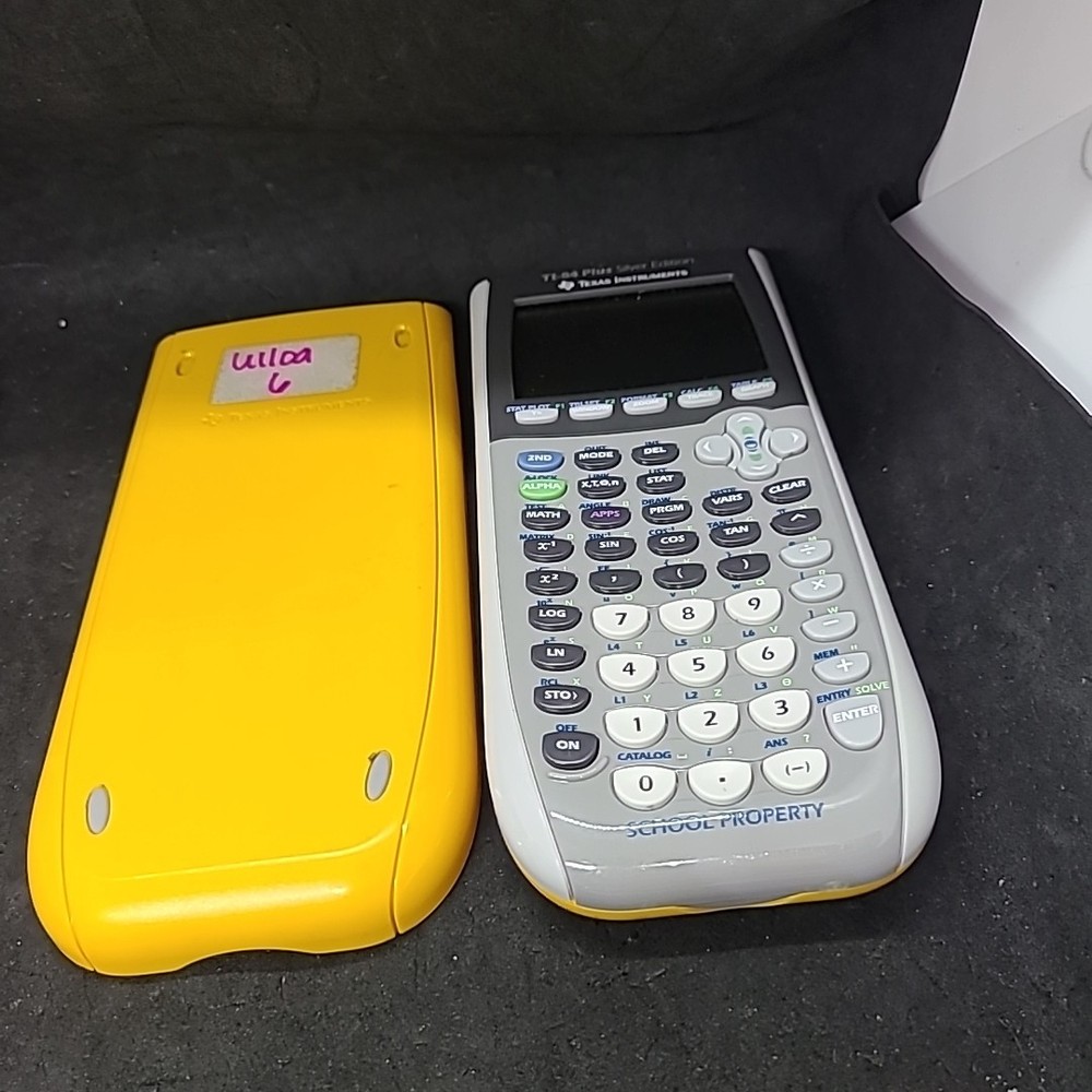 TI-84 Plus Silver Edition Graphing Calculator-With Covers -Tested & Working #111