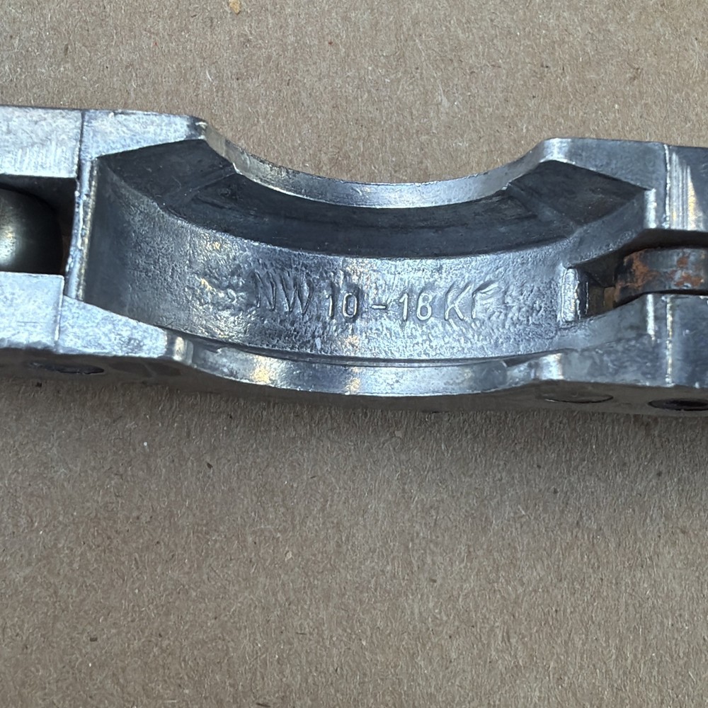 Balzers NW 10-16 KF Vacuum Clamp w/ KF10 Ring & Solid Blank Insert - #2