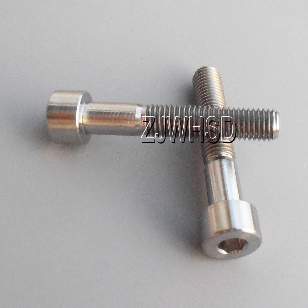 2pcs M7 x 40 Ti Titanium Screw Bolt Allen Hex Socket Cap Head / Aerospace Grade