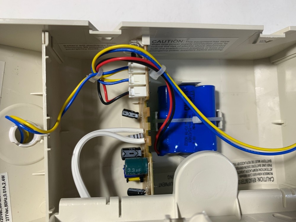 LED Emergency Exit Light Battery Backup & Adjustable Two Heads, UL 924-Listed