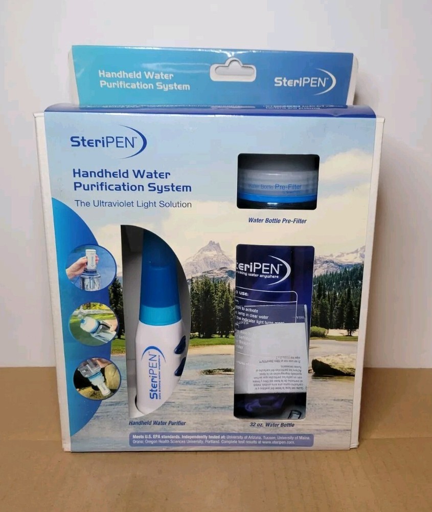 SteriPEN Classic Handheld Water Purification System w/ Bottle - NEW IN BOX!