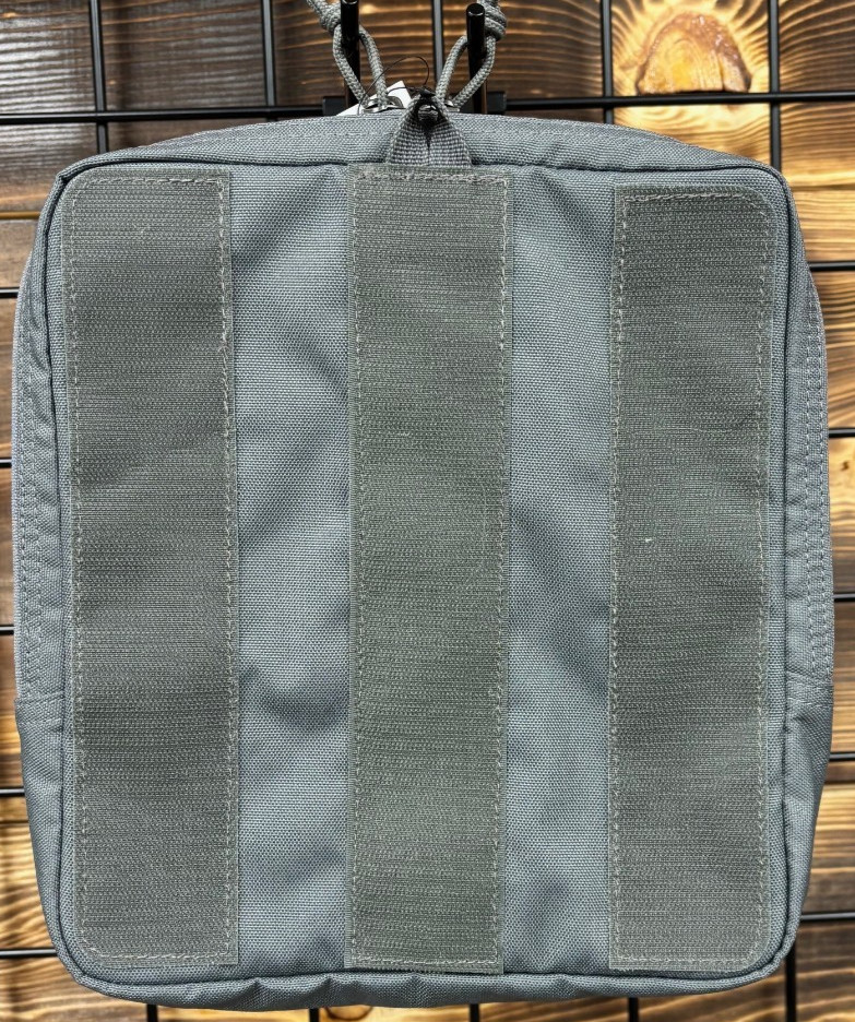 First Tactical 9 X 10 Internal Organizer Hook and Loop Pouch Asphalt