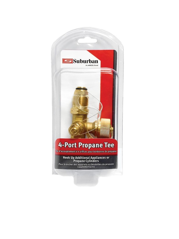 SUBURBAN LP-POLTEE 4-PORT PROPANE TEE-- INLET: FEMALE
