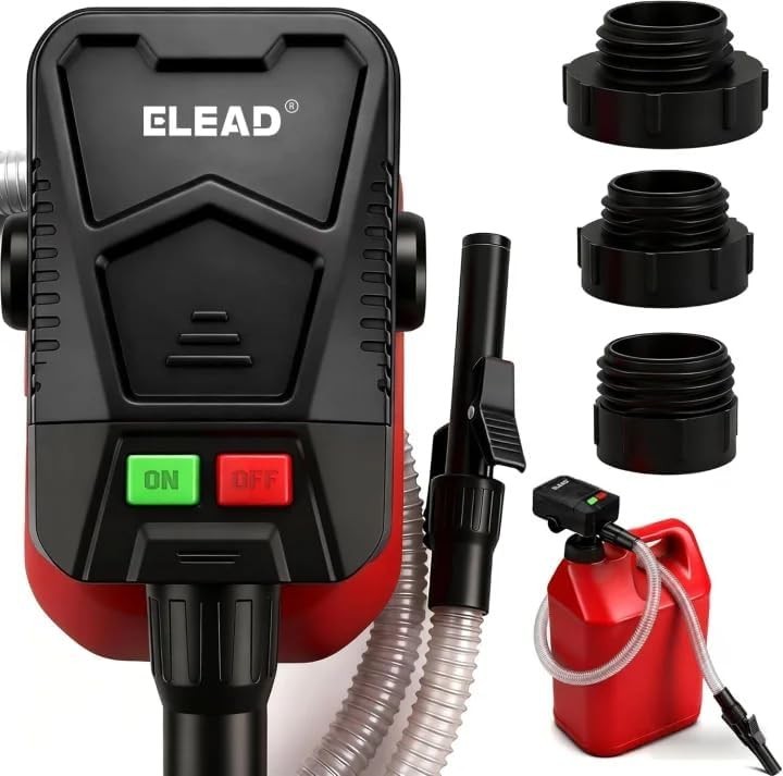 Automatic Fuel Transfer Pump with Auto-Stop Sensor(3.2 GPM), Battery Not Include