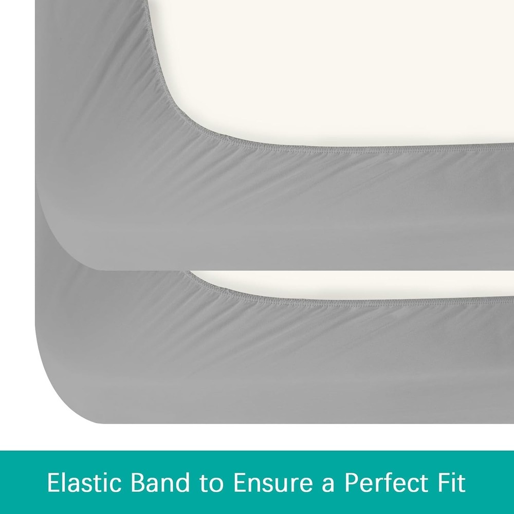 2 Pack Mini Crib Sheets Fitted Waterproof 38''x24'' Mattress Protector Cover