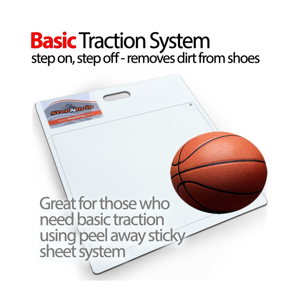 StepNGrip Model Courtside Shoe Grip Traction Mat - Basic Model with Sticky Ma...