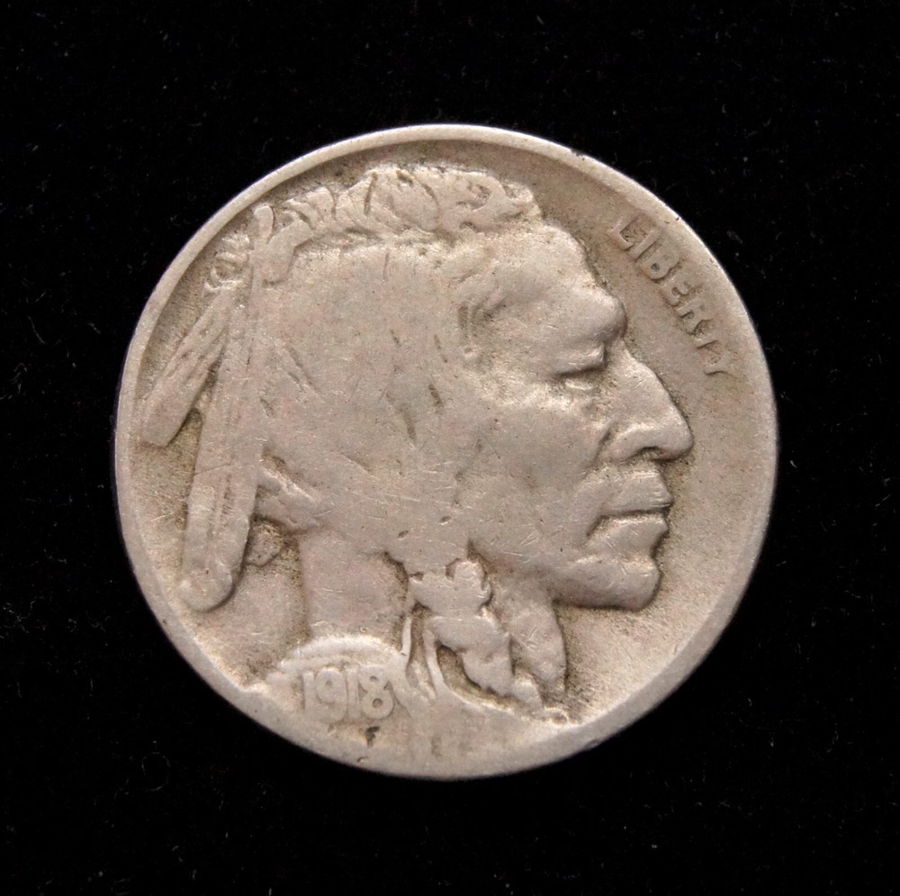 1918-D  Buffalo Nickel  Fine