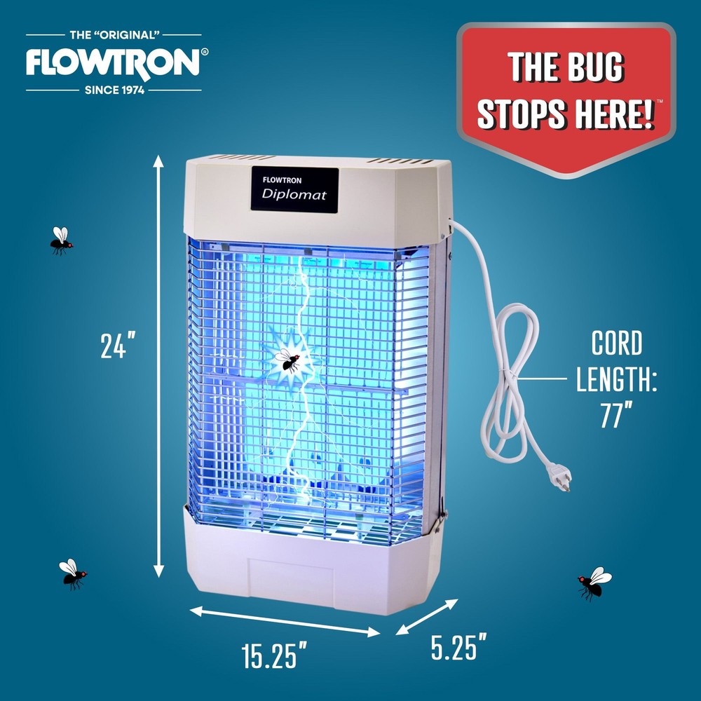 Flowtron Indoor Bug Zapper, 2000 Sq.Ft Coverage & 120W
