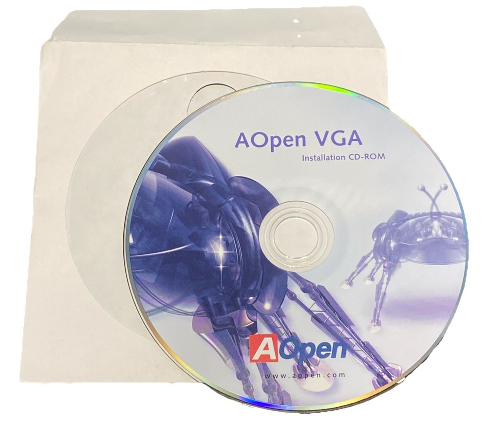 AOpen VGA Installation PC CD-Rom Disc Only , A Open Video
