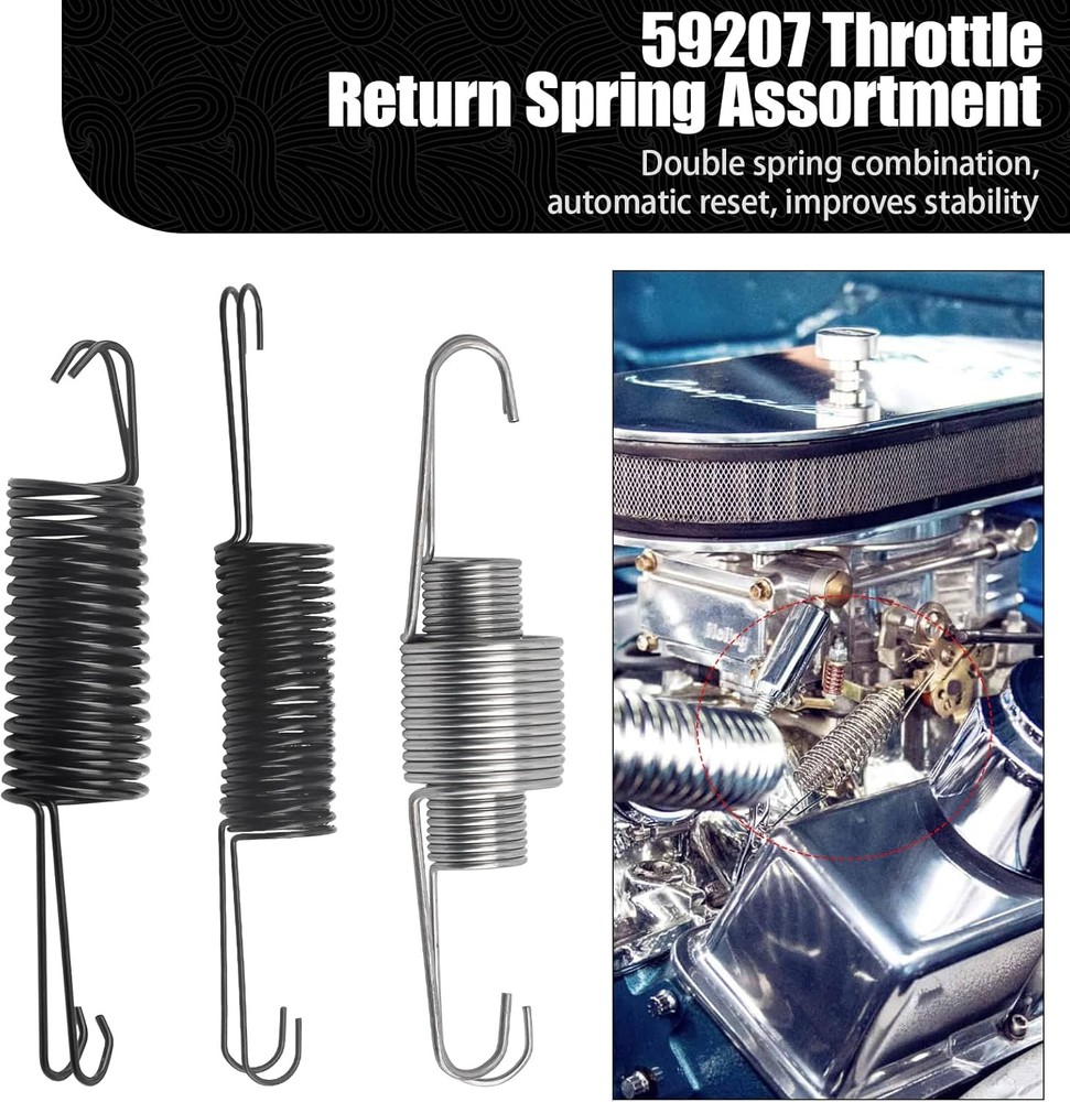 Throttle Return Spring Assortment, Universal Carburetor Return Dual Spring (Comp