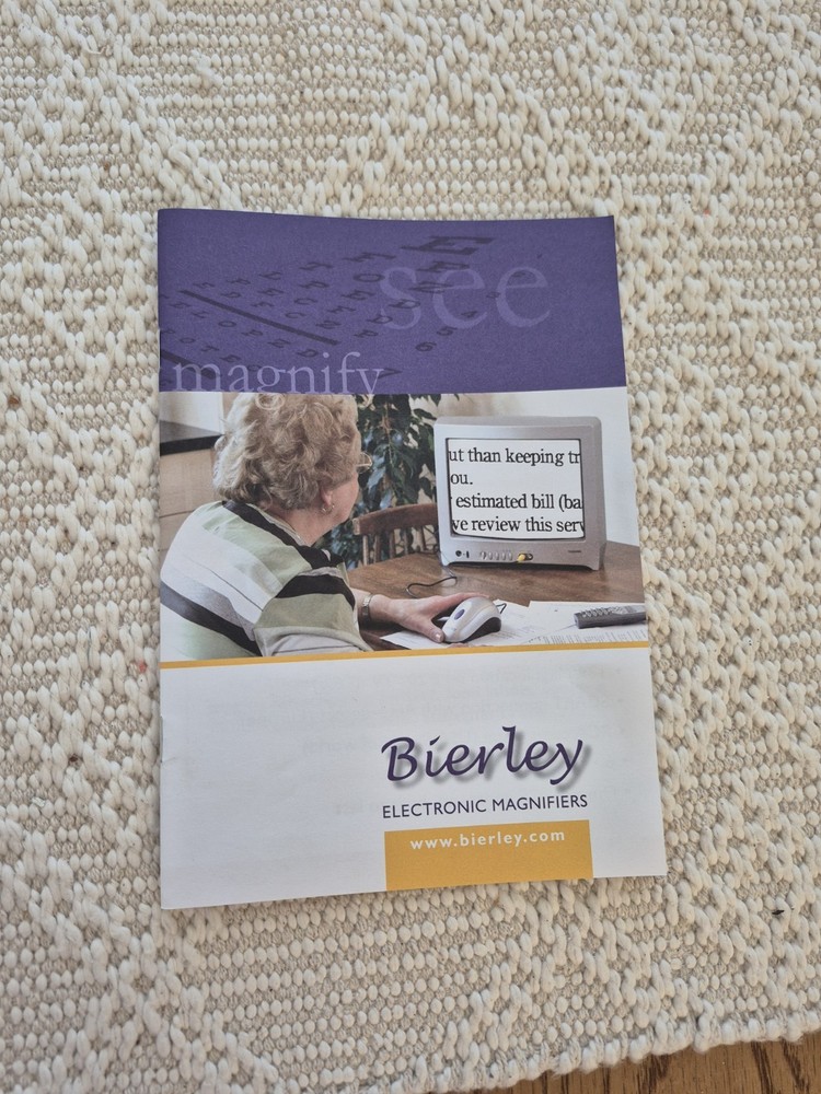 Bierley Handheld Electronic Magnifier-MonoMouse-RM Low Magnification/Instruction