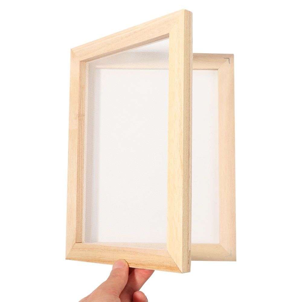 Multi-size Paper Making Molds- Screen Learning Wood Handcraft Gift Mesh Mold 1pc