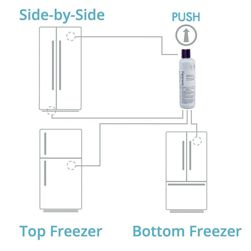 2-6 Pack Kenmore 9081 469081 46-9930 Refrigerator Fresh Ice Water Filter Sealed