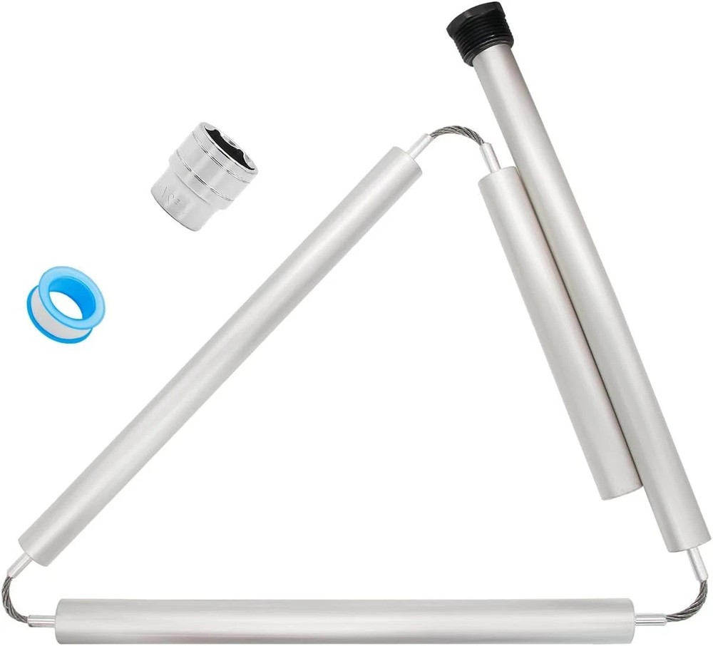 44" Aluminum Zinc Anode Rod, Thread 0.8 "Diameter Domestic Water Tank Anode Rod