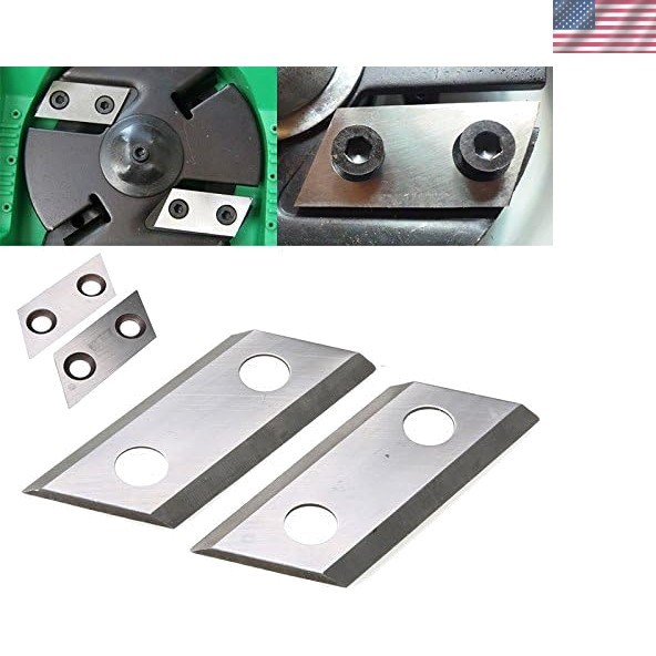Durable 2-Hole Metal Chipper Blades Set for Eco Machines - Sharp & Efficient