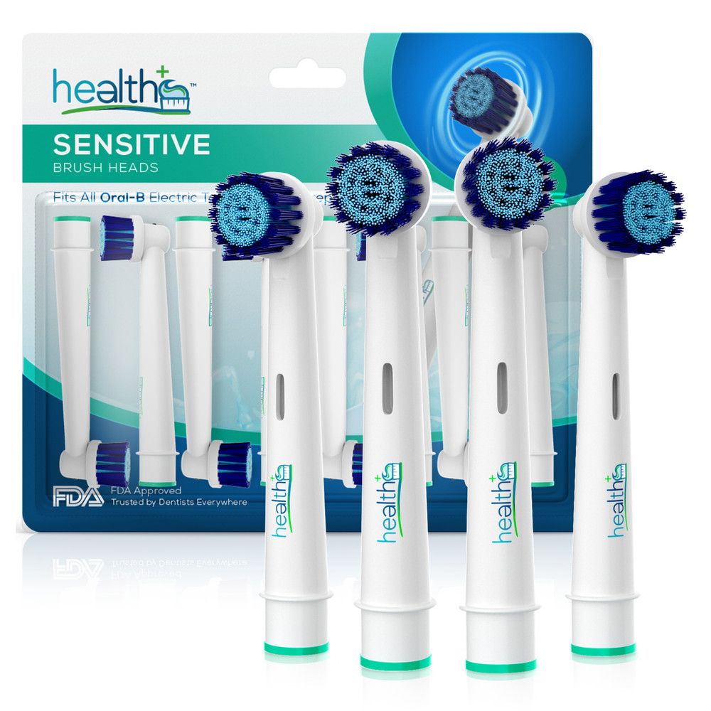 Compatible with Oral-B Electric Toothbrush Sensitive Replacement Heads